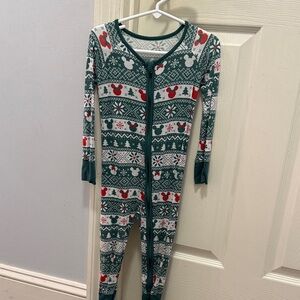 Little Sleepies Mickey Christmas zippy